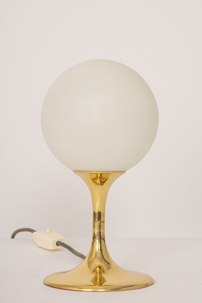 Brass table lamp by Max Bill for Temde Switzerland 1960s