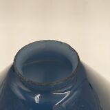 Blue opaline cone pendant light