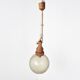 Vintage glass pendant light by Hustadt Leuchten, 1960s