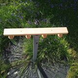 Wooden coat rack wall hook