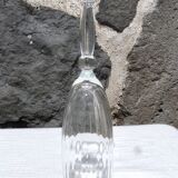 Set of 6 champagne flutes, swirling glass