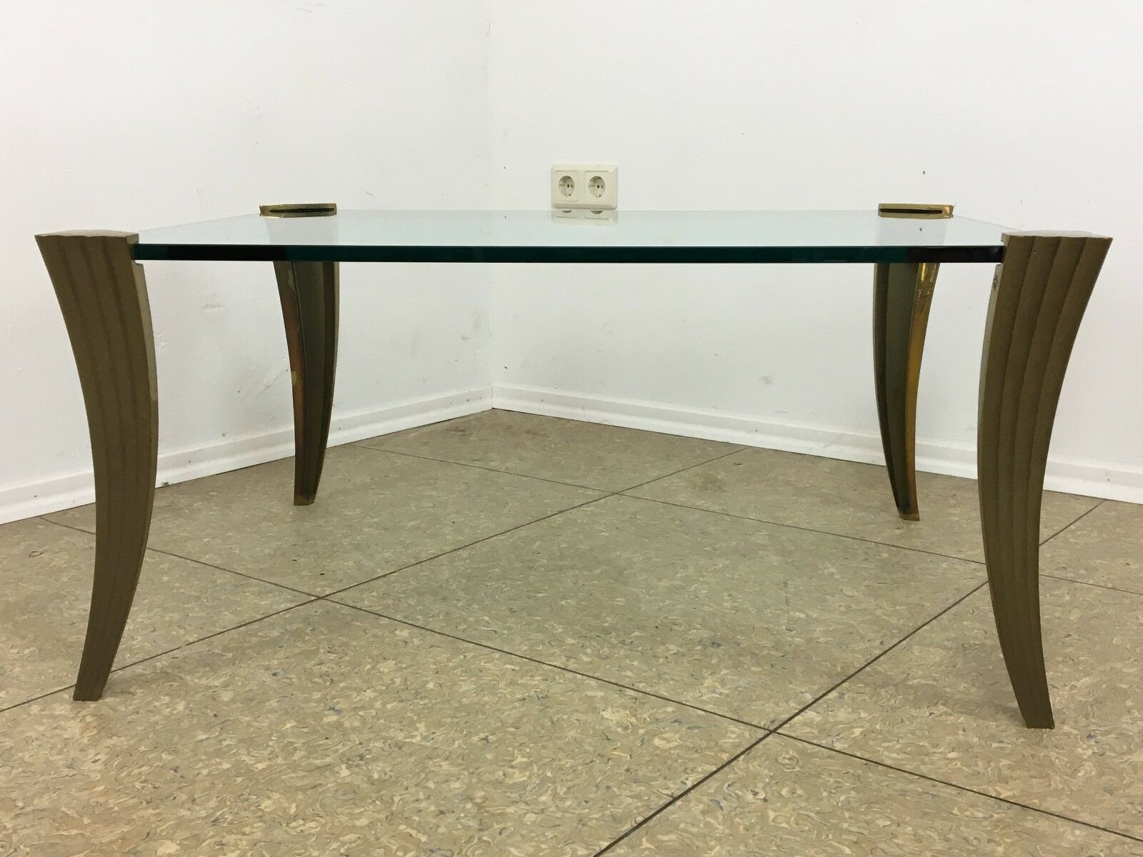Bronze coffee table by Peter Ghyczy 60/70