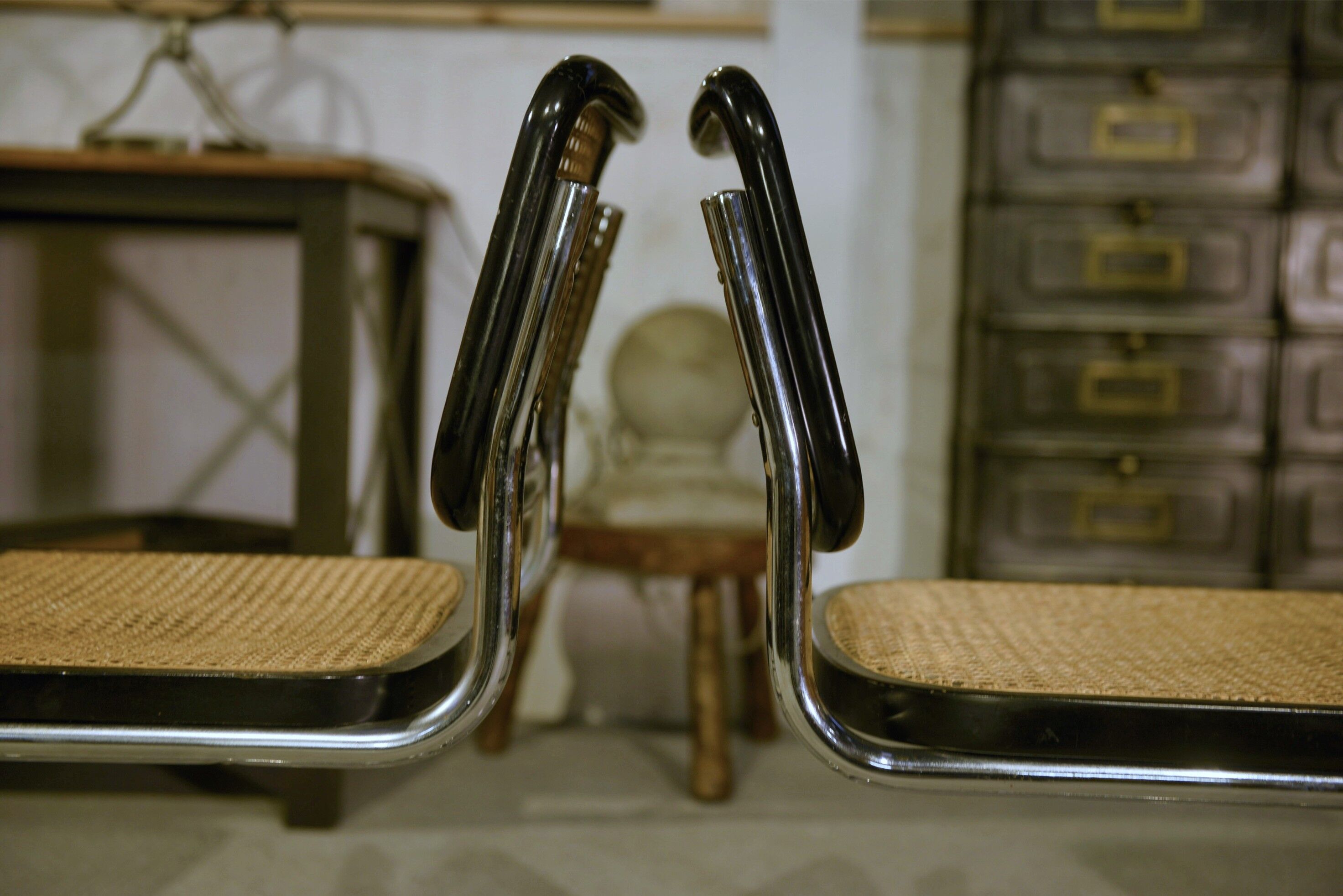 Ensemble de 6 chaises Cesca B32 de Marcel Breuer 1970’s