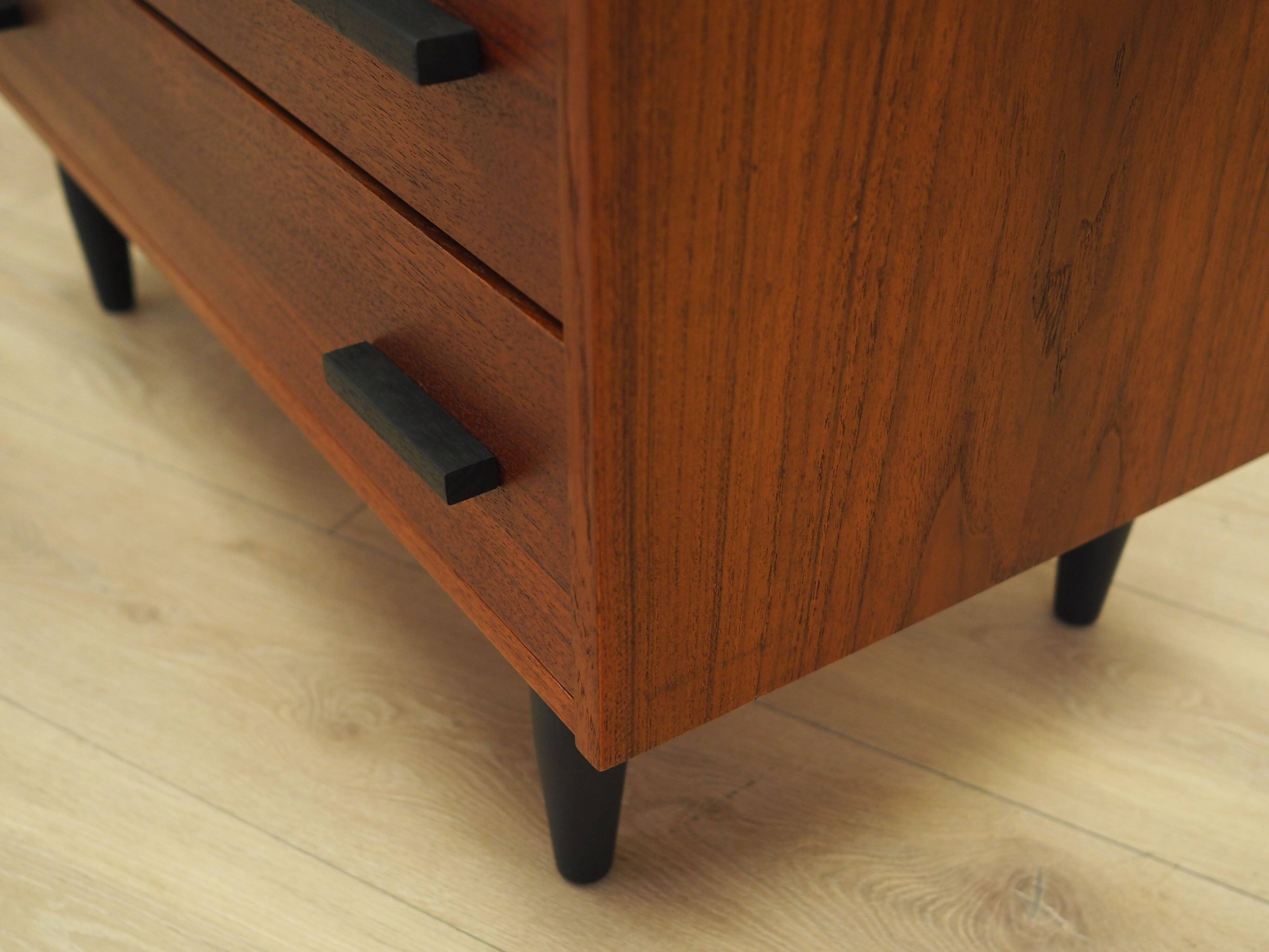 Teak chest of drawers, Danish design, 1980s, production: Denmark