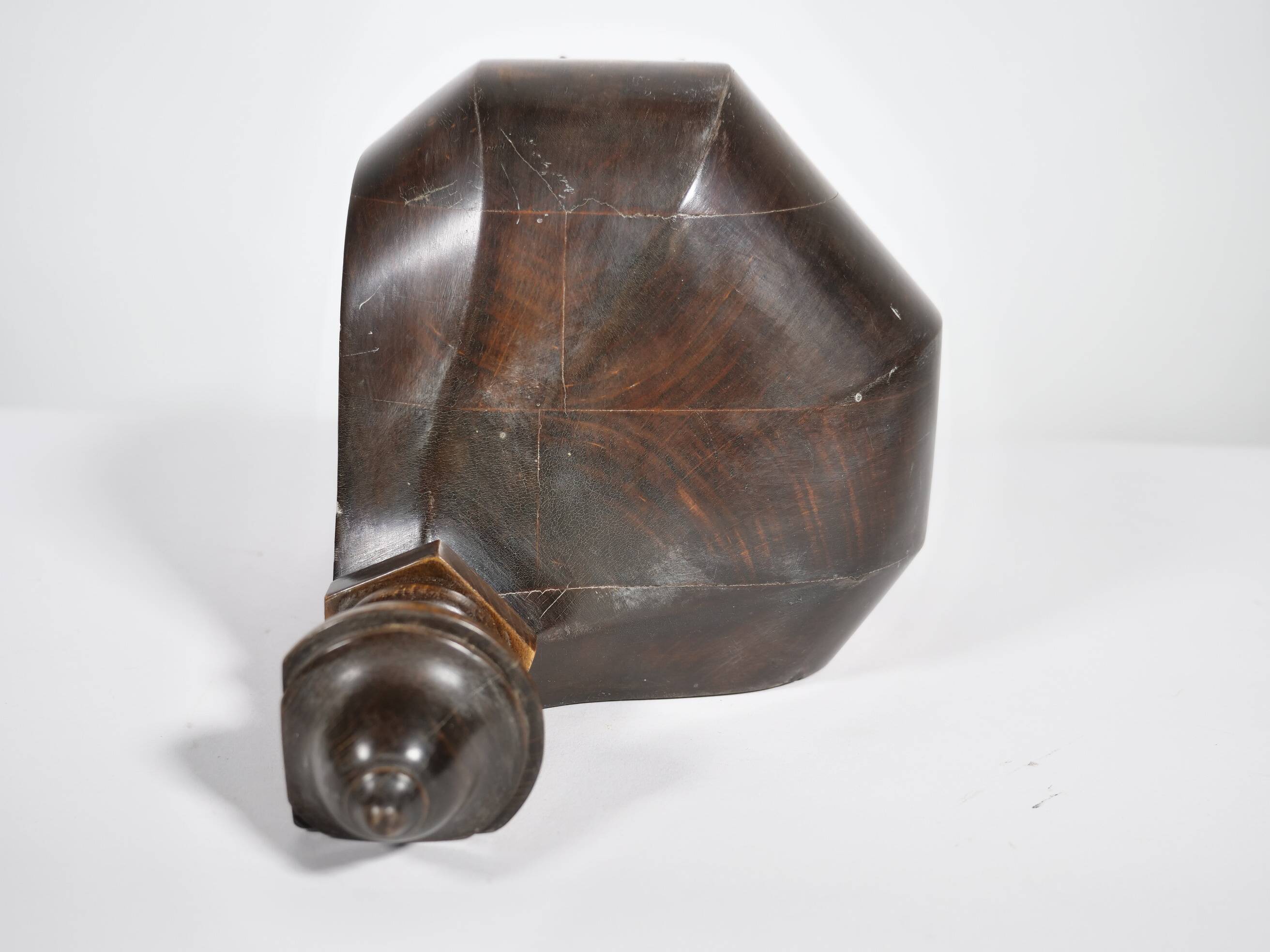 Antique Baroque Corner Shelf – Solid Walnut, 1900