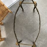 Table basse bronze et onyx