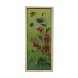 Mixed technical painting on wood. Signed R Marcel 1909