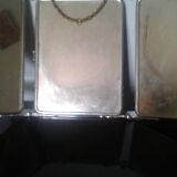 Art Deco barber triptych mirror