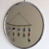 Vintage mirror in chromed metal