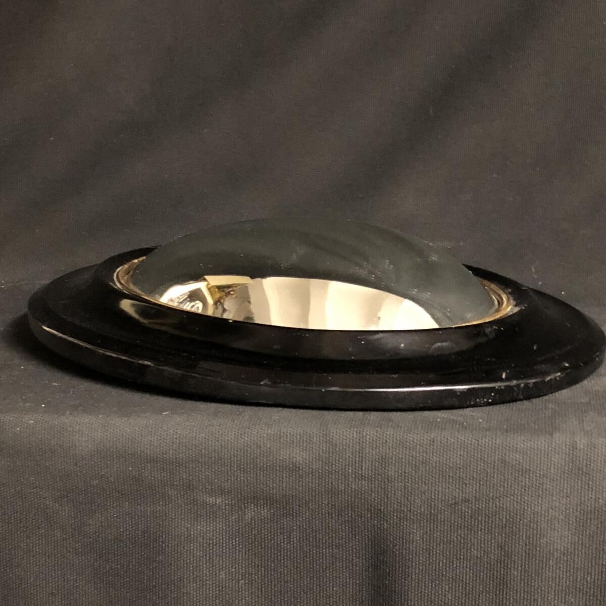 Mirror curved witch 19th Napoleon III wooden 43 x 35, 2cm
