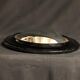 Mirror curved witch 19th Napoleon III wooden 43 x 35, 2cm