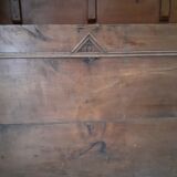 Renovated old chest in solid oak