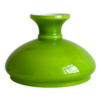 Vintage green opaline glass lampshade