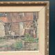 Original Swedish Oil on Canvas – “Gårdsmotiv” by Edvin Ollers – Signed