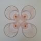 Vintage pink champagne flute Luminarc