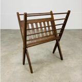 Scandinavian folding magazine door wood 60s