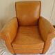 Vintage cognac leather club chair – natural patina – 1970s style