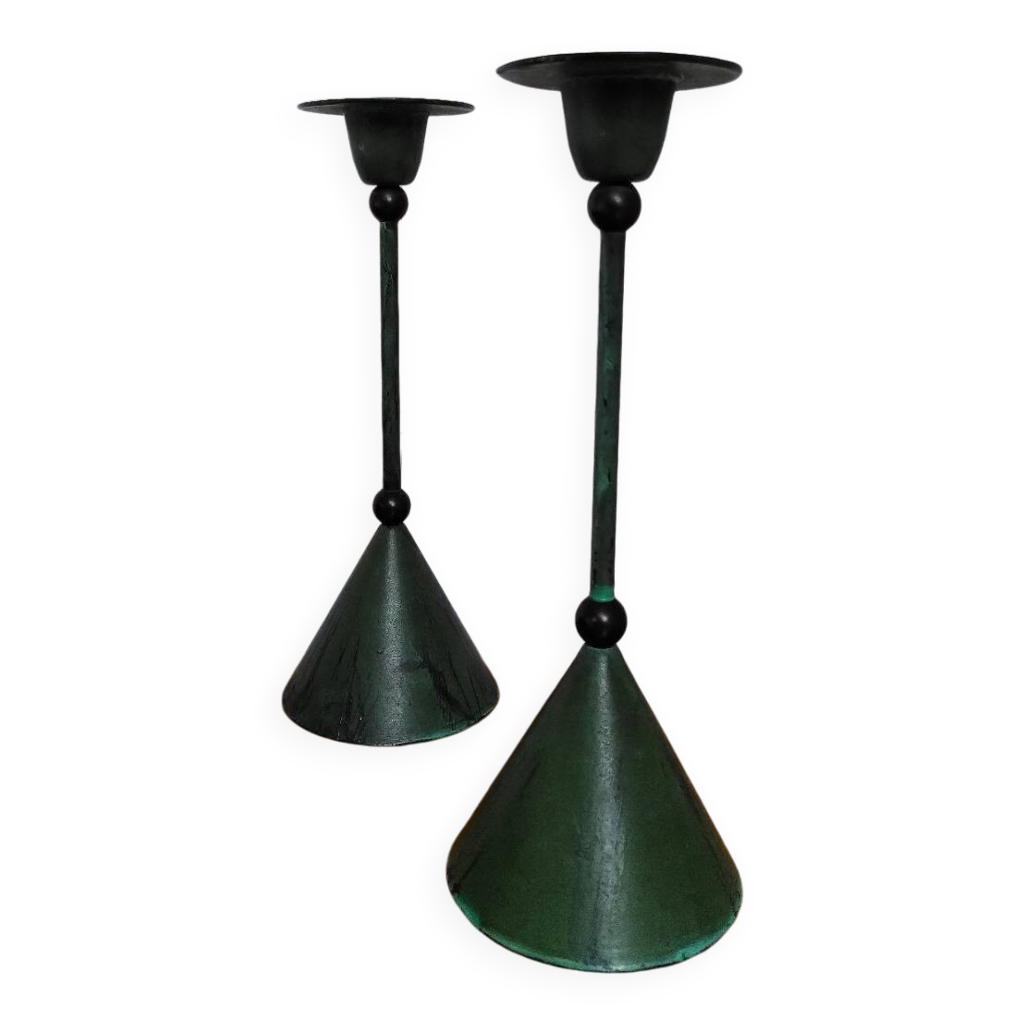 Pair of candlesticks, Memphis style