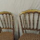 Paire de chaises en bois doré NIII