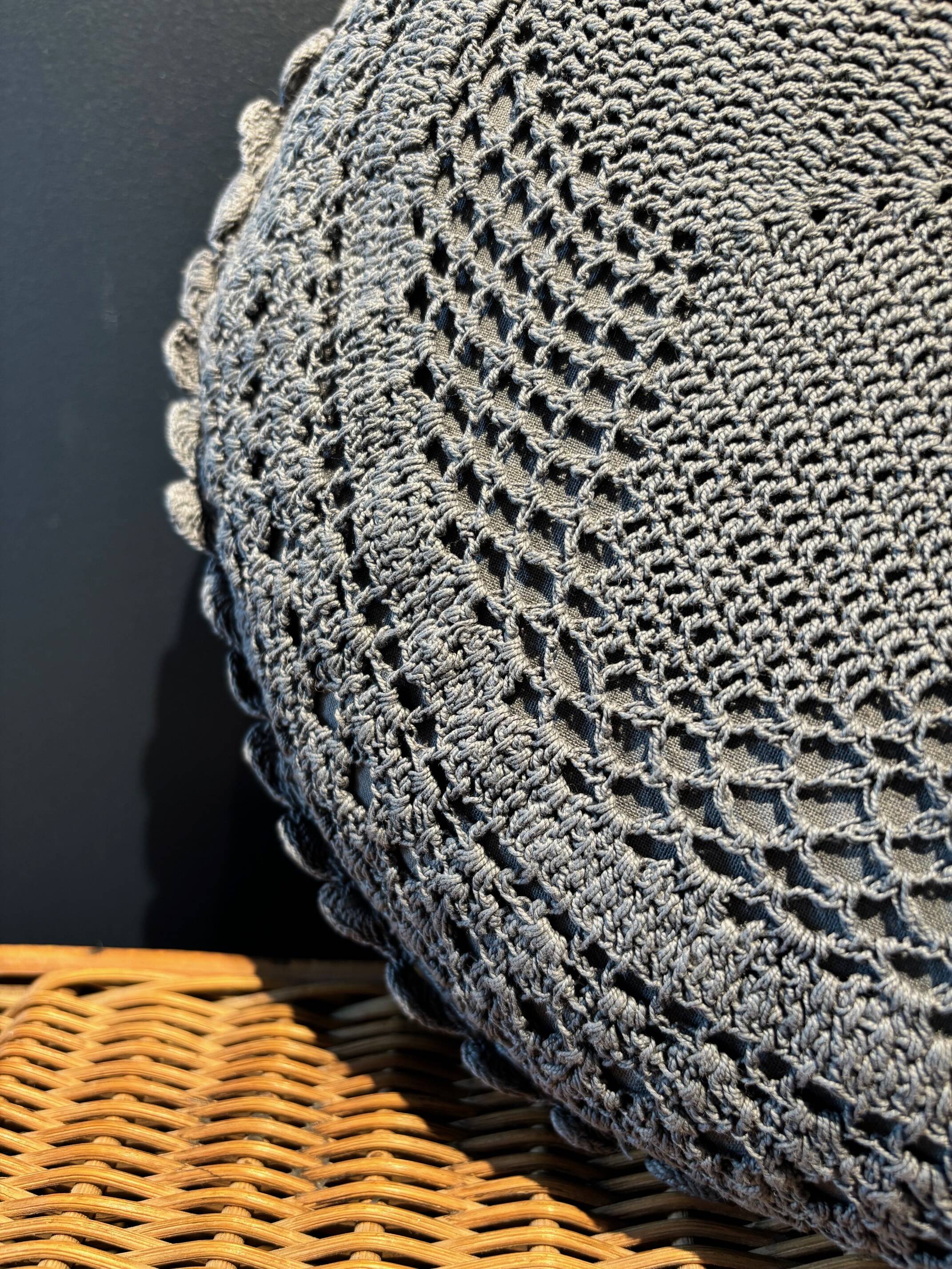 Crochet cushion