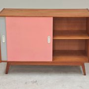 U-452 pink sideboard by Jiri Jiroutek for Interier Praha 1960