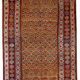 Handmade antique Persian Kurdish rug 125cm x 235cm 1880s - 1B414