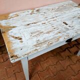 Pastel blue farm table