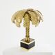 Christian Techoueyres brass palm lamp for Maison Jansen 1970s