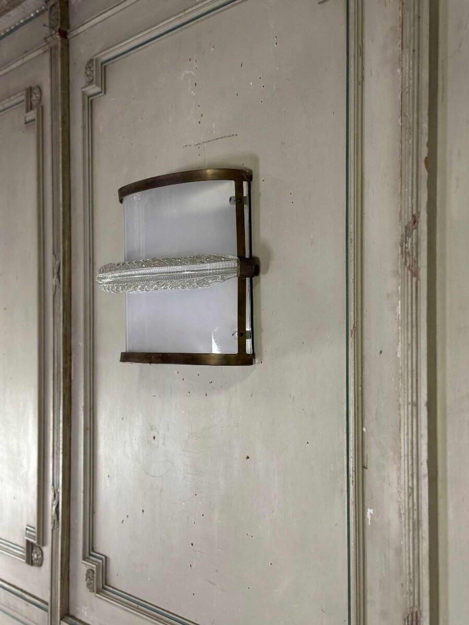 Pair of Venetian wall lights in Murano glass circa 1950