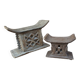 2 tabourets africains en bois sculpté