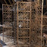 Vintage rattan screen