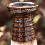 70s vase in two-coloured reeds