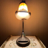 Adjustable table lamp in glass paste, 1960s