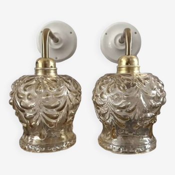 Pair of golden wall lights