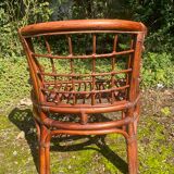 Rattan armchair from the 50s-60s