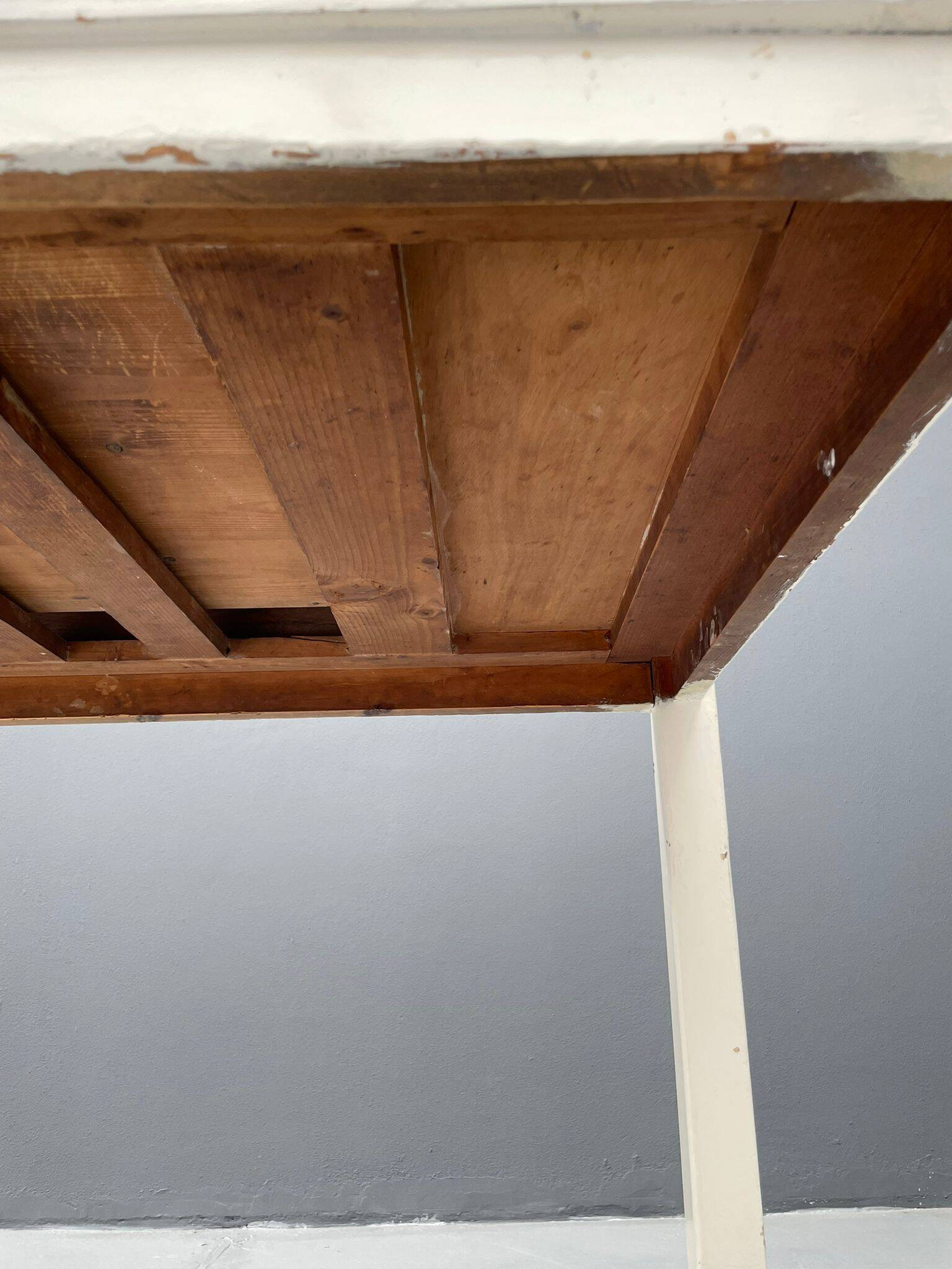 Vintage Writing Desk with Drawer, Czechoslovakia, ca. 1950s–60s