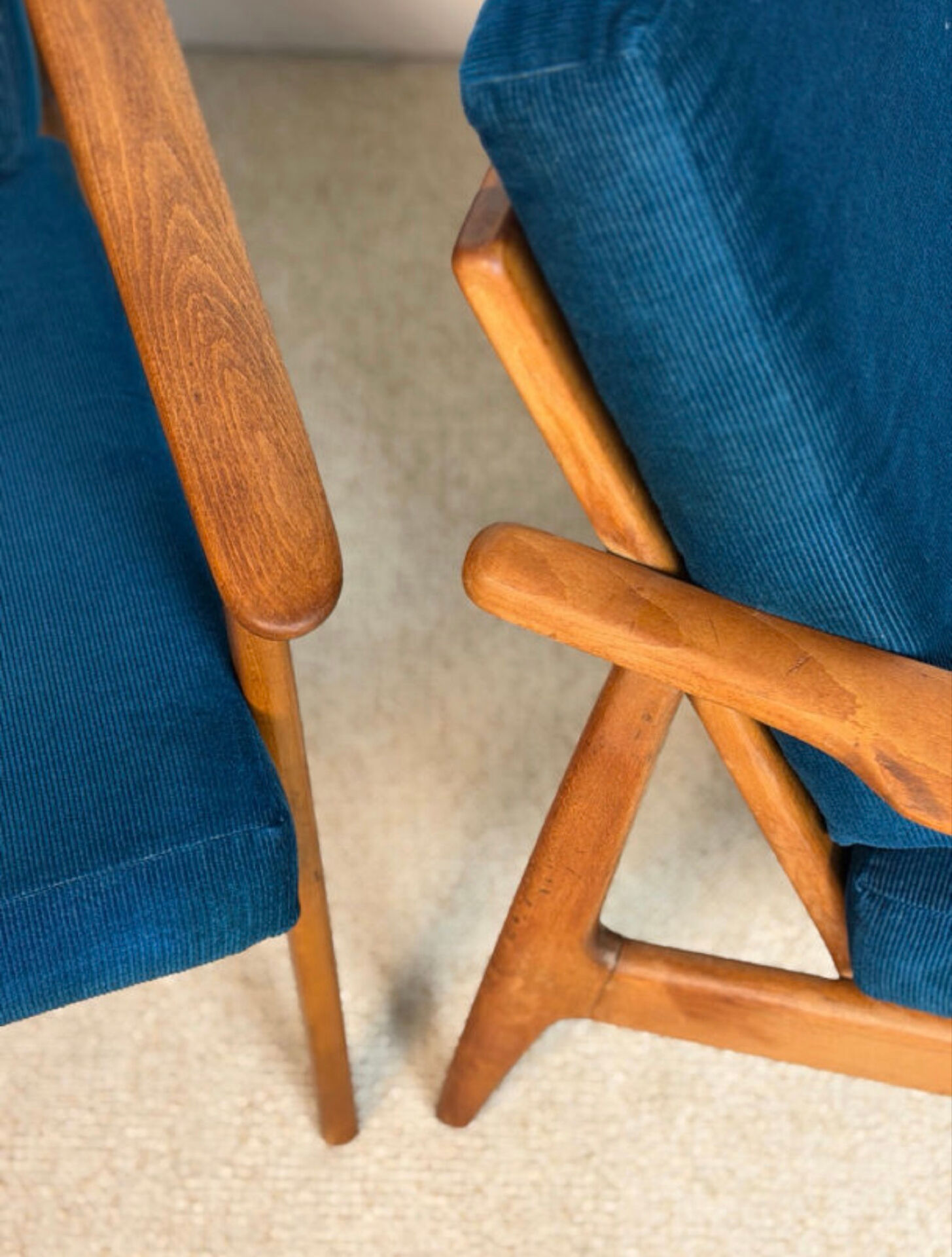 Pair of Scandinavian style armchairs