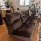 Albany canapé by Ligne Roset attributed to Michel Ducaroy – bison velvet – 1976