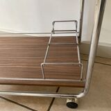Vintage rolling serving table