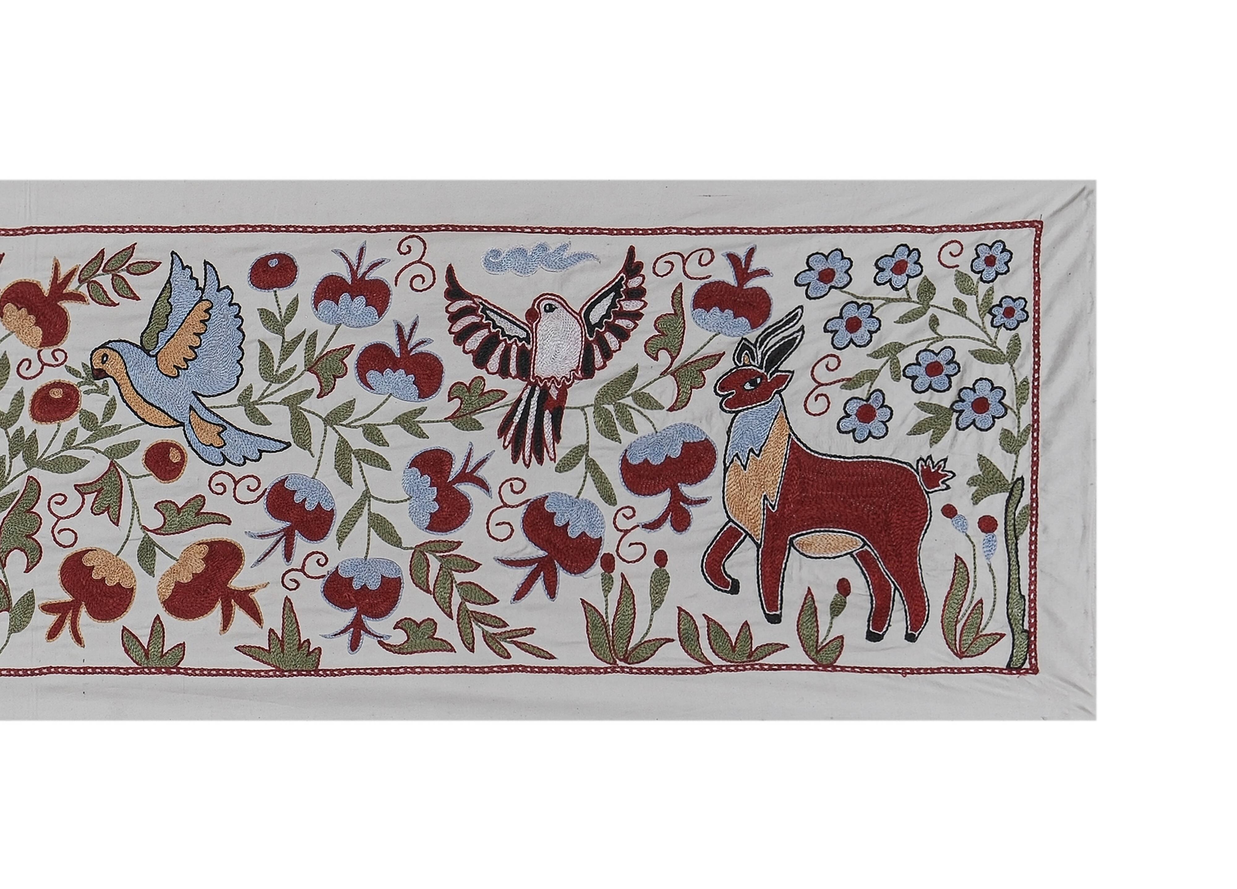 Hand knotted rug, vintage turkish rug 51x187 cm