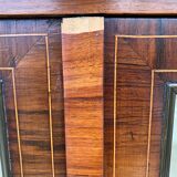 Showcase marquetry 1900 marble