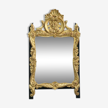 Golden wood mirror, Louis XV style - early 20th century