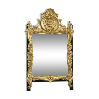 Golden wood mirror, Louis XV style - early 20th century