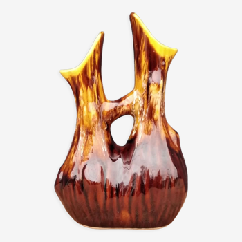 Double vase céramique fat lava