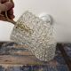 Pair of vintage chiseled glass wall lights