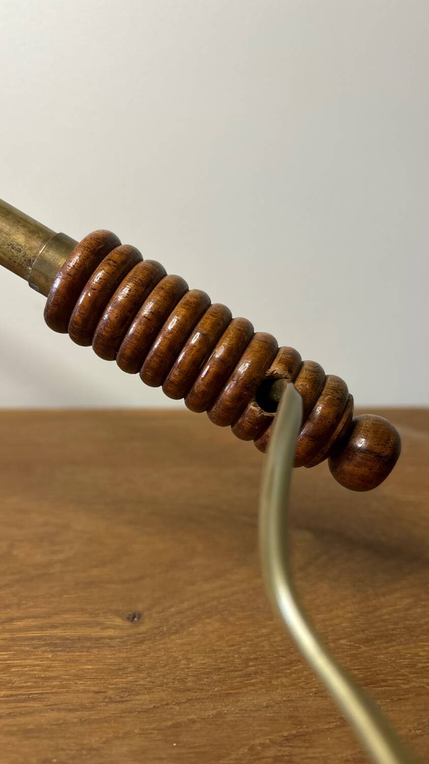 Adjustable brass desk lamp 1940s France