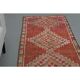 1970s Vintage Turkish Oushak Handmade  Orange Runner Rug 78x362