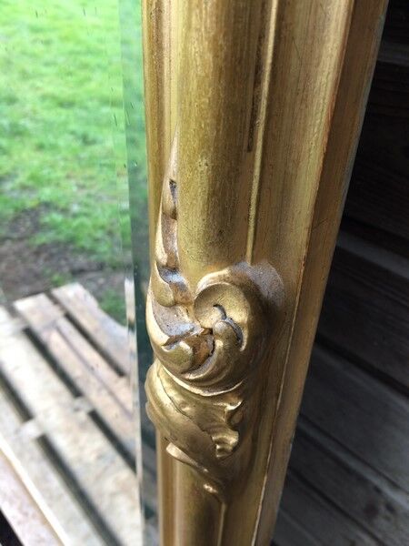 Large golden mirror late 19th