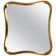 Golden wooden mirror in the style of Gio Ponti by Max Welz, Vienna, Austria, 1940s.