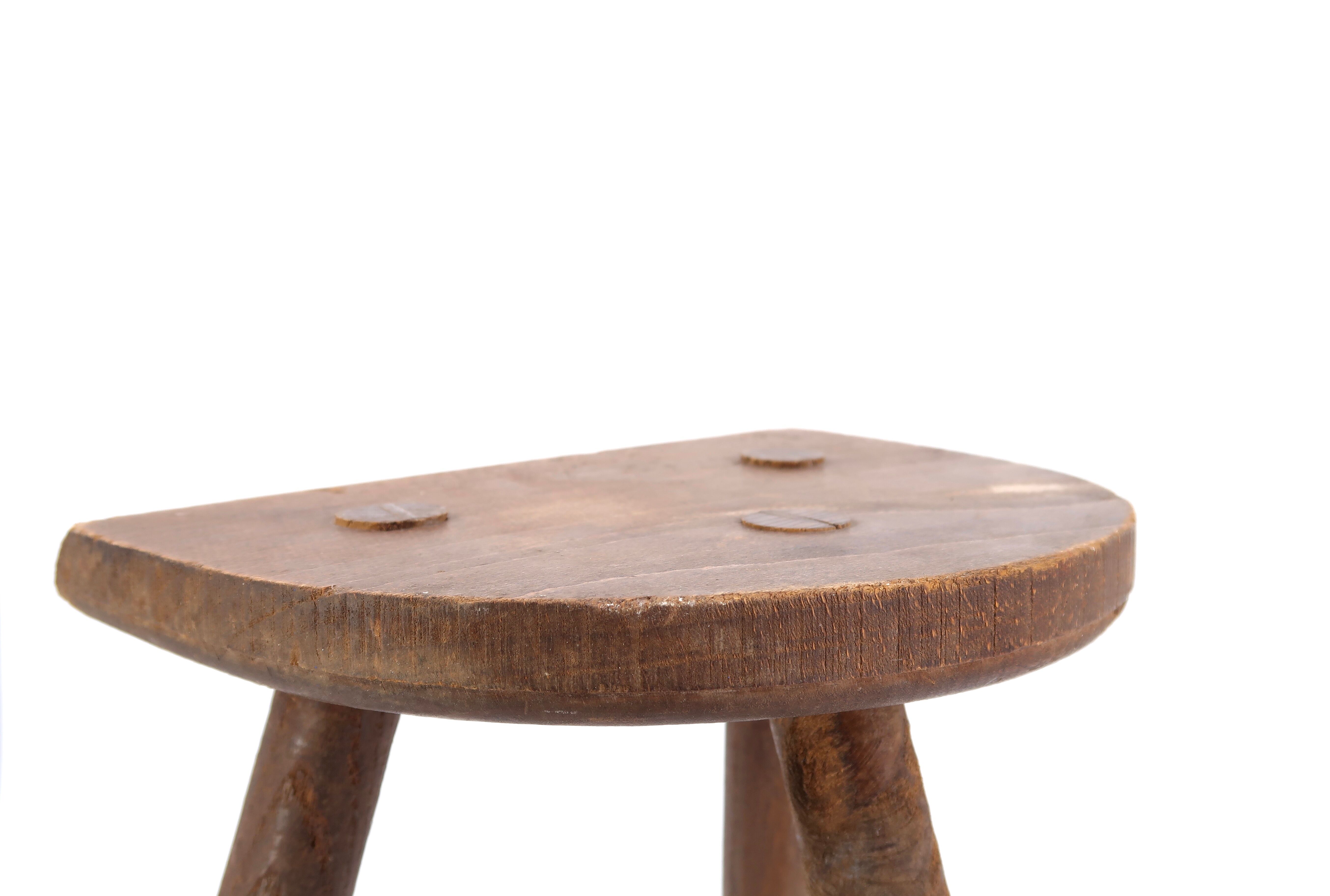 Wooden tripod stool, 1950s